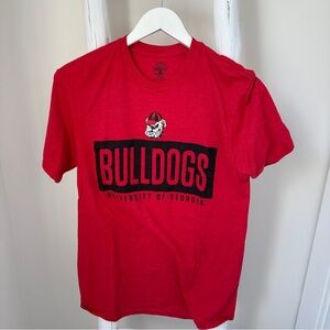 Rivalry Threads Vibrant University of Georgia Bulldogs Red T-shirt Size M
